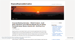 Desktop Screenshot of financefinancialderivative.wordpress.com