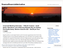Tablet Screenshot of financefinancialderivative.wordpress.com