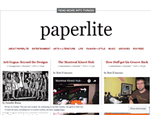 Tablet Screenshot of paperlite.wordpress.com