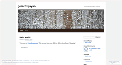 Desktop Screenshot of gerardvijayan.wordpress.com