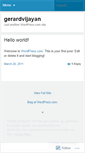 Mobile Screenshot of gerardvijayan.wordpress.com