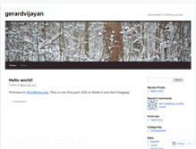 Tablet Screenshot of gerardvijayan.wordpress.com