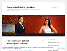 Tablet Screenshot of fotografobodagipuzkoa.wordpress.com