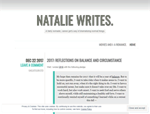 Tablet Screenshot of nataliewrites.wordpress.com