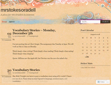 Tablet Screenshot of mrstokesoradell.wordpress.com