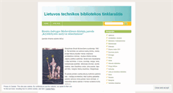Desktop Screenshot of lietuvostechnikosbiblioteka.wordpress.com