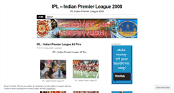 Desktop Screenshot of ipl2008.wordpress.com