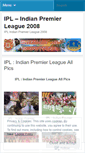 Mobile Screenshot of ipl2008.wordpress.com