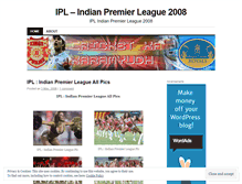 Tablet Screenshot of ipl2008.wordpress.com