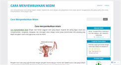 Desktop Screenshot of caramenyembuhkanmiom.wordpress.com