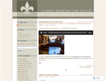 Tablet Screenshot of clubsidebreakfasttime.wordpress.com