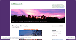 Desktop Screenshot of mikkiroderick.wordpress.com