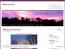 Tablet Screenshot of mikkiroderick.wordpress.com