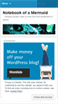 Mobile Screenshot of notebookofamermaid.wordpress.com