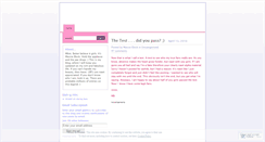 Desktop Screenshot of massieblockblog.wordpress.com