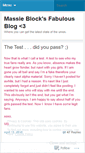 Mobile Screenshot of massieblockblog.wordpress.com