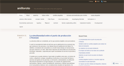 Desktop Screenshot of anilloroto.wordpress.com