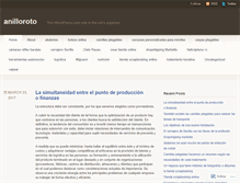 Tablet Screenshot of anilloroto.wordpress.com
