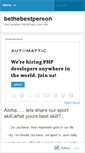 Mobile Screenshot of bethebestperson.wordpress.com