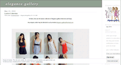 Desktop Screenshot of elegancedotgallery.wordpress.com