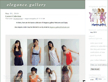 Tablet Screenshot of elegancedotgallery.wordpress.com