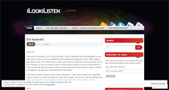 Desktop Screenshot of ilookilisten.wordpress.com