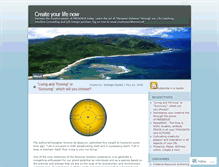 Tablet Screenshot of createyourlifenow.wordpress.com