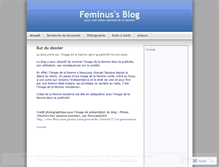 Tablet Screenshot of feminus.wordpress.com