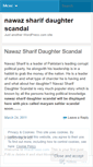 Mobile Screenshot of nawazsharifdaughterscandal.wordpress.com