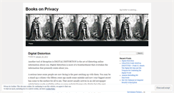 Desktop Screenshot of booksonprivacy.wordpress.com