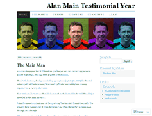 Tablet Screenshot of alanmain.wordpress.com