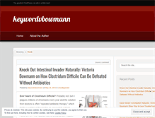 Tablet Screenshot of keywordvbowmann.wordpress.com