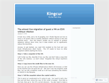 Tablet Screenshot of kingcur.wordpress.com