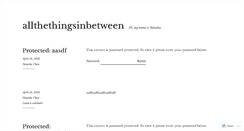 Desktop Screenshot of allthethingsinbetween.wordpress.com