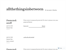 Tablet Screenshot of allthethingsinbetween.wordpress.com