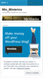 Mobile Screenshot of mismisterios.wordpress.com