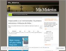 Tablet Screenshot of mismisterios.wordpress.com