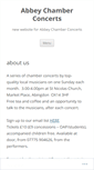 Mobile Screenshot of abbeychamberconcerts.wordpress.com