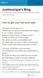 Mobile Screenshot of justmusique.wordpress.com