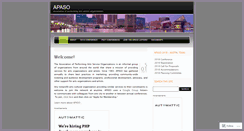 Desktop Screenshot of apaso.wordpress.com