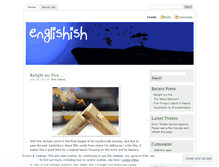 Tablet Screenshot of englishish.wordpress.com