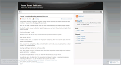 Desktop Screenshot of forextrendindicator.wordpress.com