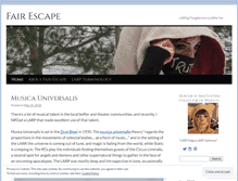 Tablet Screenshot of fairescape.wordpress.com