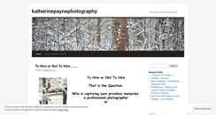 Desktop Screenshot of katherinepaynephotography.wordpress.com