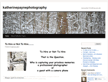 Tablet Screenshot of katherinepaynephotography.wordpress.com