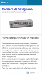 Mobile Screenshot of corrieresavigliano.wordpress.com