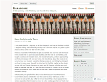 Tablet Screenshot of karabosse.wordpress.com