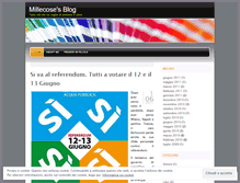 Tablet Screenshot of millecose.wordpress.com