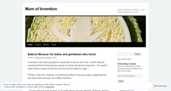 Desktop Screenshot of mumofinvention.wordpress.com