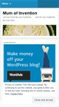 Mobile Screenshot of mumofinvention.wordpress.com